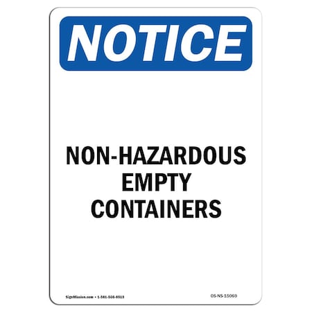 OSHA Notice, 18 Height, 24 Width, Rigid Plastic